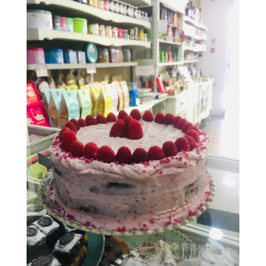 Bolo de limão c/ framboesas