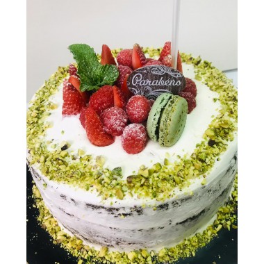 Bolo de chocolate c/ frutos...